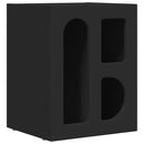 vidaXL Éjjeli asztal 2 pcs Fekete 40 x 35 x 50 cm Faanyag