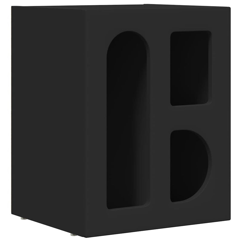 vidaXL Éjjeli asztal 2 pcs Fekete 40 x 35 x 50 cm Faanyag