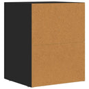 vidaXL Éjjeli asztal ELST 2 db Fekete 40 x 35 x 50 cm Faanyag