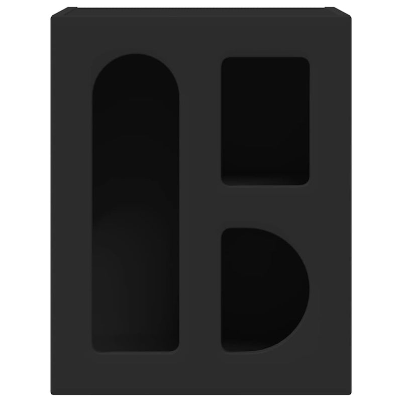 vidaXL Éjjeli asztal 2 pcs Fekete 40 x 35 x 50 cm Faanyag