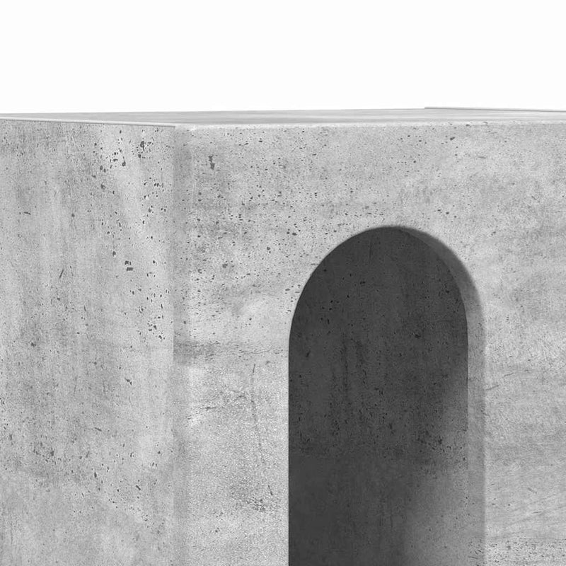 vidaXL Éjjeli asztal Beton Szürke 40 x 35 x 50 cm Faanyag