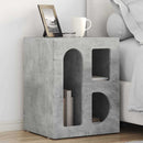 vidaXL Éjjeli asztal ELST Beton Szürke 40 x 35 x 50 cm Faanyag