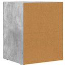 vidaXL Éjjeli asztal ELST Beton Szürke 40 x 35 x 50 cm Szerelt Fa