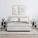 vidaXL Éjjeli asztal 2 pcs Beton Szürke 40 x 35 x 50 cm Faanyag