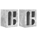 vidaXL Éjjeli asztal 2 pcs Beton Szürke 40 x 35 x 50 cm Faanyag