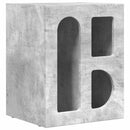 vidaXL Éjjeli asztal ELST 2 db Beton Szürke 40 x 35 x 50 cm Faanyag