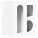 vidaXL Éjjeli asztal ELST 2 db Magas Fényű Fehér 40 x 35 x 50 cm