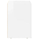 vidaXL Éjjeli asztal ELST 2 db Magas Fényű Fehér 40 x 35 x 50 cm