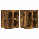 vidaXL Éjjeli asztal 2 pcs Füstölt tölgy 40 x 35 x 50 cm Faanyag