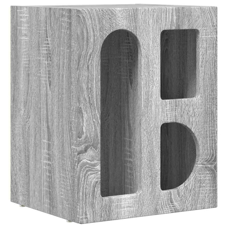 vidaXL Éjjeli asztal 2 pcs Szürke Sonoma 40 x 35 x 50 cm Faanyag