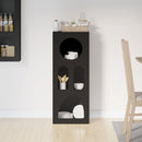 vidaXL Széf ELST Fekete 40 x 35 x 100,5 cm Faanyag