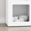 vidaXL Széf ELST Fehér 59 x 35 x 80.5 cm Faanyag