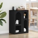 vidaXL Széf ELST Fekete 59 x 35 x 80.5 cm Faanyag