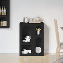 vidaXL Széf ELST Fekete 59 x 35 x 80.5 cm Faanyag