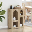 vidaXL Széf ELST Sonoma tölgy 59 x 35 x 80.5 cm Faanyag