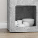 vidaXL Széf ELST Beton Szürke 59 x 35 x 80.5 cm Szerelt Fa