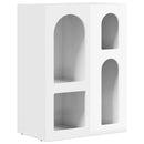 vidaXL Széf ELST Magas Fényű Fehér 59 x 35 x 80.5 cm Faanyag