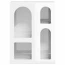 vidaXL Széf ELST Magas Fényű Fehér 59 x 35 x 80.5 cm Faanyag