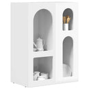 vidaXL Széf ELST Magas Fényű Fehér 59 x 35 x 80.5 cm Faanyag