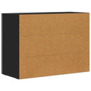 vidaXL Széf ELST Fekete 80,5 x 35 x 59 cm Faanyag