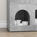 vidaXL Széf ELST Beton Szürke 80,5 x 35 x 59 cm Faanyag