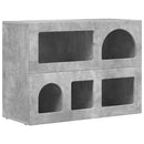 vidaXL Széf ELST Beton Szürke 80,5 x 35 x 59 cm Faanyag