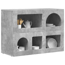 vidaXL Széf ELST Beton Szürke 80,5 x 35 x 59 cm Faanyag