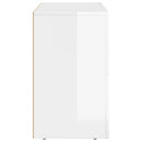 vidaXL Széf ELST Magas Fényű Fehér 80,5 x 35 x 59 cm Faanyag