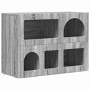 vidaXL Széf Szürke Sonoma 80,5 x 35 x 59 cm Faanyag