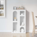 vidaXL Széf ELST Magas Fényű Fehér 59 x 35 x 100,5 cm Faanyag