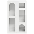 vidaXL Széf ELST Magas Fényű Fehér 59 x 35 x 100,5 cm Faanyag