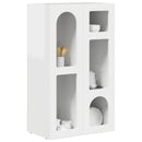 vidaXL Széf ELST Magas Fényű Fehér 59 x 35 x 100,5 cm Faanyag