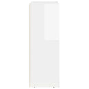 vidaXL Széf ELST Magas Fényű Fehér 59 x 35 x 100,5 cm Faanyag