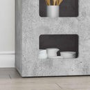 vidaXL Széf ELST Beton Szürke 100 x 35 x 59 cm Faanyag