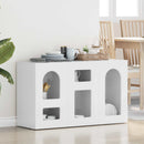 vidaXL Széf ELST Magas Fényű Fehér 100 x 35 x 59 cm Faanyag
