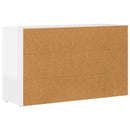 vidaXL Széf ELST Magas Fényű Fehér 100 x 35 x 59 cm Faanyag