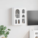 vidaXL Függő szekrény polcokkal ELST Fehér 59 x 20 x 71.5 cm Faanyag