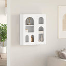 vidaXL Függő szekrény polcokkal ELST Fehér 59 x 20 x 71.5 cm Faanyag