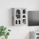 vidaXL Függő szekrény ELST Betonszürke 59 x 20 x 71,5 cm Szerelt Fa