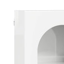 vidaXL Függő szekrény ELST Magas Fényű Fehér 59 x 20 x 71.5 cm Faanyag