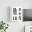 vidaXL Függő szekrény ELST Magas Fényű Fehér 59 x 20 x 71.5 cm Faanyag