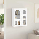 vidaXL Függő szekrény ELST Magas Fényű Fehér 59 x 20 x 71.5 cm Faanyag