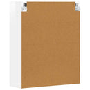 vidaXL Függő szekrény ELST Magas Fényű Fehér 59 x 20 x 71.5 cm Faanyag