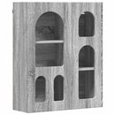 vidaXL Függő szekrény ELST Szürke Sonoma 59 x 20 x 71,5 cm Szerelt Fa