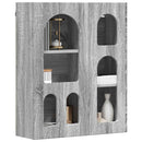 vidaXL Függő szekrény ELST Szürke Sonoma 59 x 20 x 71,5 cm Szerelt Fa