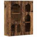 vidaXL Függő szekrény polcokkal ELST Öreg fa 59 x 20 x 71.5 cm Faanyag