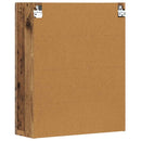vidaXL Függő szekrény polcokkal ELST Öreg fa 59 x 20 x 71.5 cm Faanyag