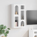 vidaXL Függő szekrény polcokkal ELST Fehér 59 x 20 x 100 cm Faanyag