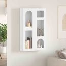 vidaXL Függő szekrény polcokkal ELST Fehér 59 x 20 x 100 cm Faanyag
