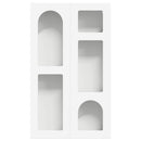 vidaXL Függő szekrény polcokkal ELST Fehér 59 x 20 x 100 cm Szerelt Fa